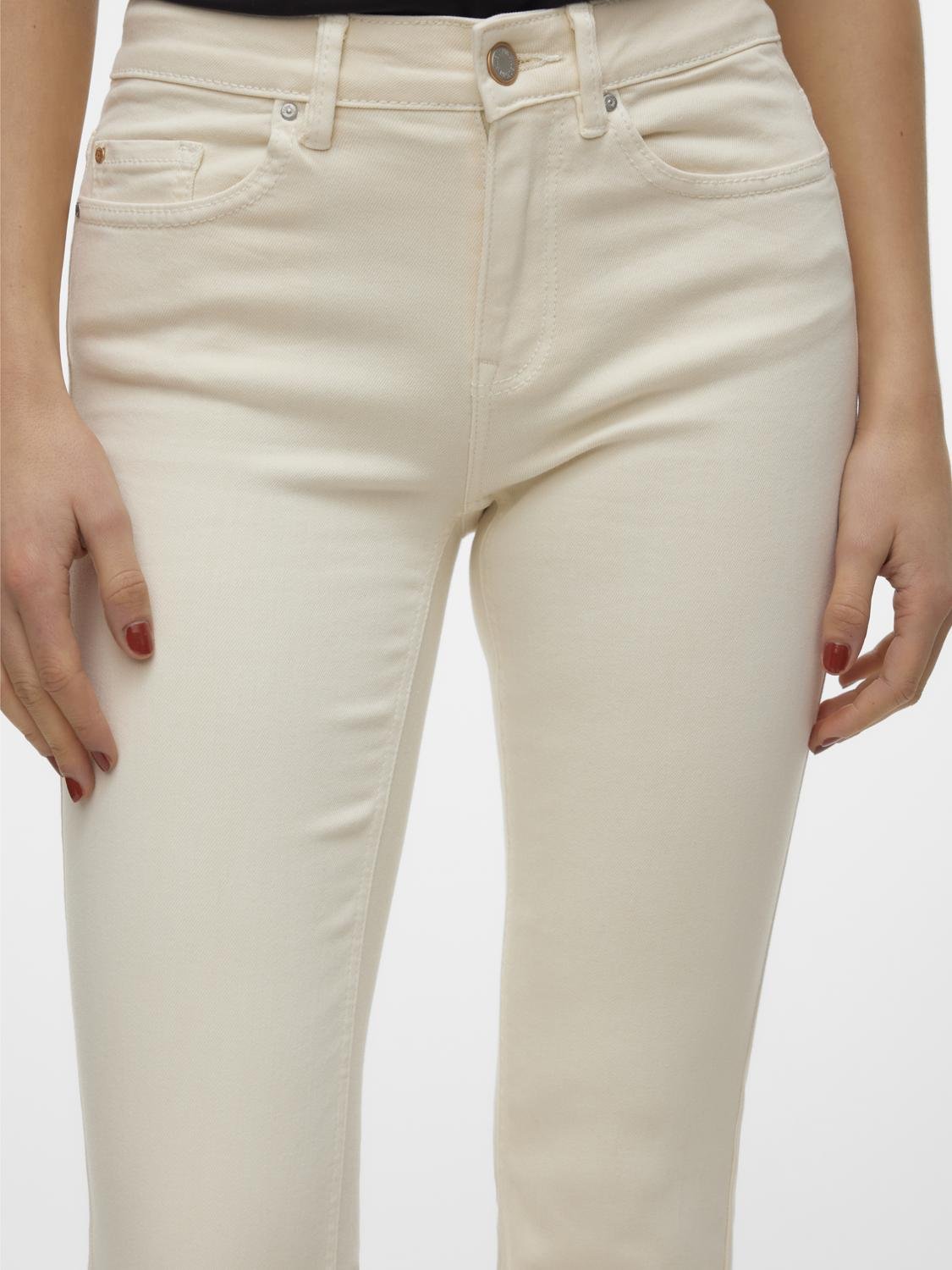 VMFLASH Flared Jeans - Ecru